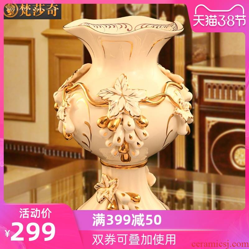 The Vatican Sally 's European ceramic vases, flower arranging dried flowers sitting room adornment size TV ark, home furnishing articles