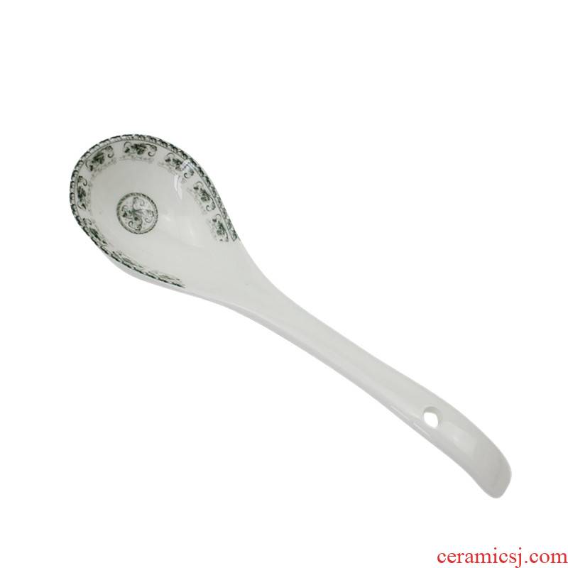 Cixin qiu - yun to both people 's livelihood industry 2 bent spoon ladles filled in the made pottery ladle porridge spoon, spoon, glaze porcelain run out