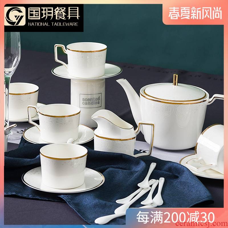 European style up phnom penh ipads porcelain coffee cup suit household contracted coffee cup dish creative small key-2 luxury special coffee cup