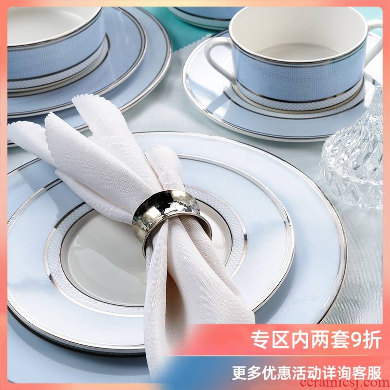 Ronda about ipads porcelain tableware flat plate 10.5 inch dinner plate creative household ceramic flat plate of pasta dish eternity