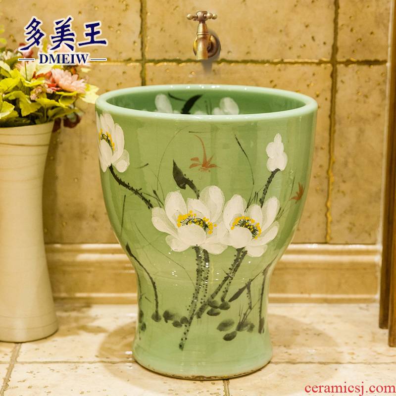 Ceramic art mop pool balcony mop pool home toilet one - piece large mop pool small mop basin