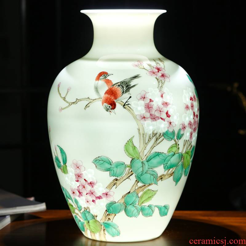 The Master of jingdezhen ceramics hand - made MeiKaiWuFu vases, flower arranging furnishing articles of Chinese wine home decoration