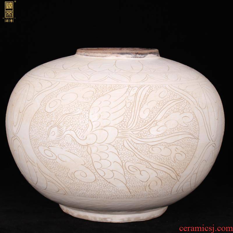 Magnetic state up jingdezhen imitation of the song dynasty carved phoenix design playing lanterns can of archaize antique antique ancient porcelain old furnishing articles