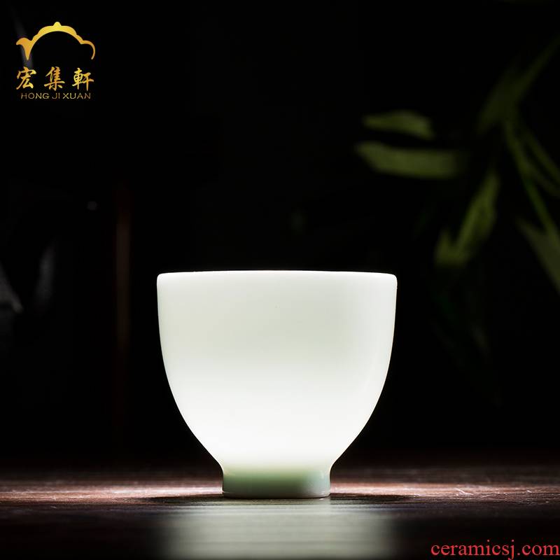 Jingdezhen ceramic cups tea kungfu masters cup noggin single BeiYing celadon jade porcelain teacup tea cup