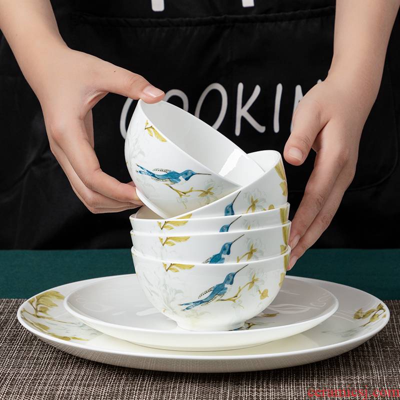 Use of high - grade household of Chinese style and contracted 4.5 inch Bowl rainbow such as Bowl Bowl dish dish plate ipads porcelain tableware gaochun ceramics