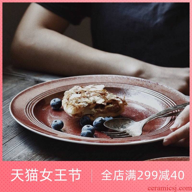 Lototo Japanese ceramic mugs Maya plates home eat breakfast bowl bowl set creative fish dish plate