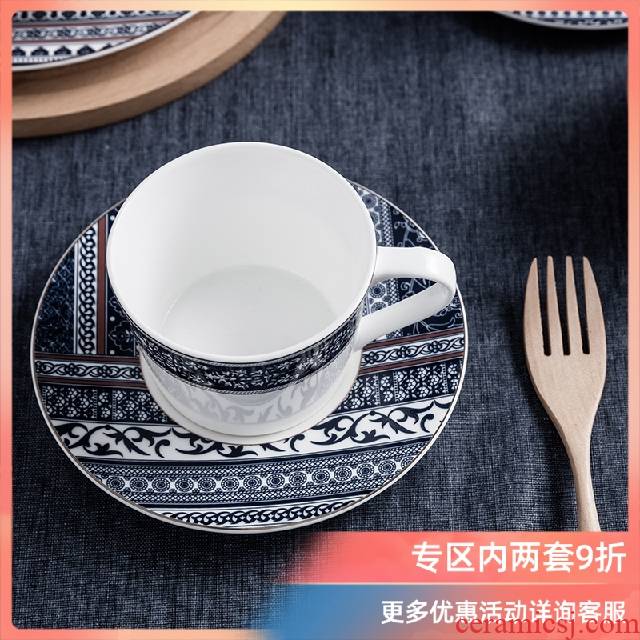 Ronda about ipads porcelain coffee cup European coffee cups and saucers suits for domestic high - grade coffee cup cup 2 plate element restoring ancient ways notes