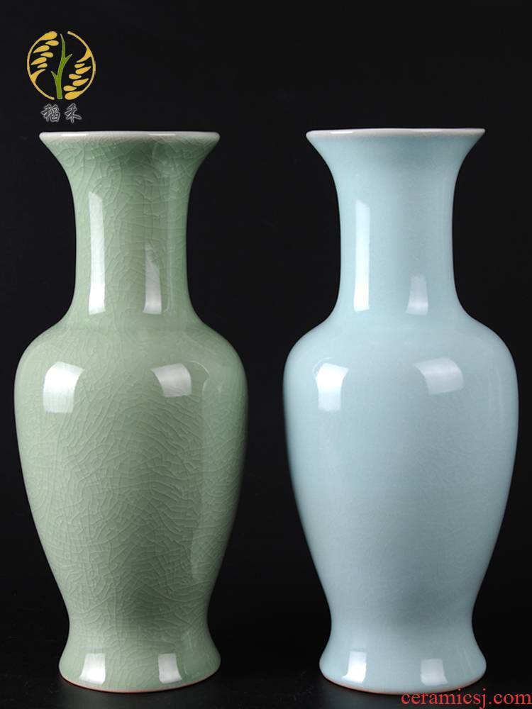 Archaize your up handicraft ru porcelain vase furnishing articles ceramic flower arranging flowers, Chinese wind restoring ancient ways is contracted sitting room adornment