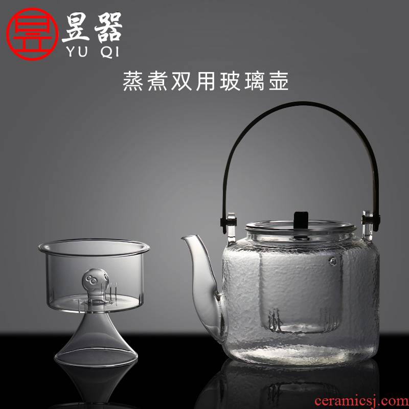 Domestic electric TaoLu steaming tea boiling tea, small automatic kung fu tea tea kettle refractory glass teapot