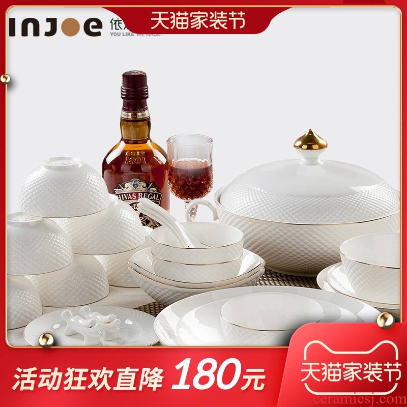 High - grade ipads China tableware suit dishes household of Chinese style dishes dishes suit household combined European ceramics