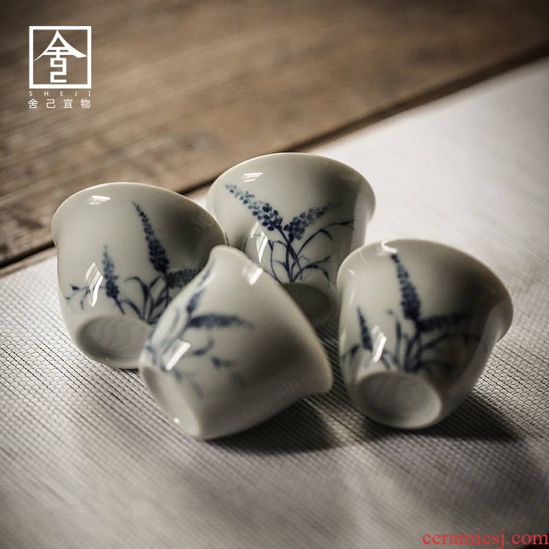 Japanese style restoring ancient ways, small teacups hand - made ceramic sample tea cup with a cup of tea cup cup tea cup ceramics