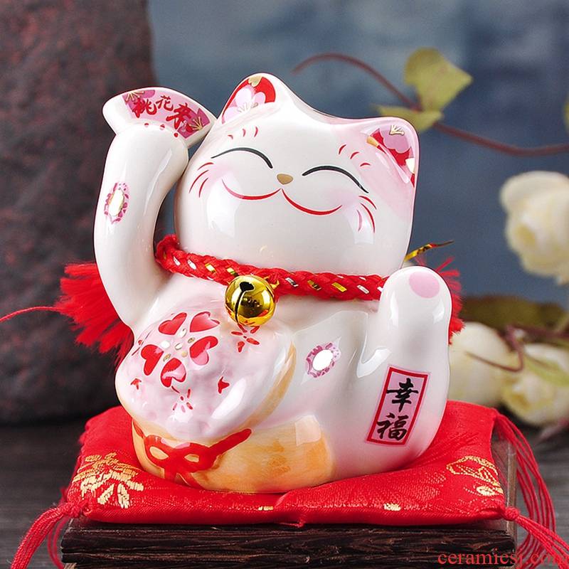 Plutus cat furnishing articles Japan ceramic saving money piggy bank mini car desk act the role ofing is tasted Chinese valentine 's day gift