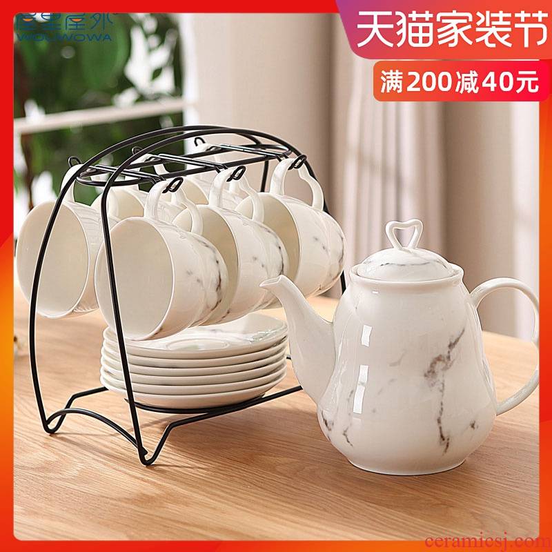 Scented tea tea set ceramic water with a cup of tea teapot teacup with crossover vehicle home coffee cup set