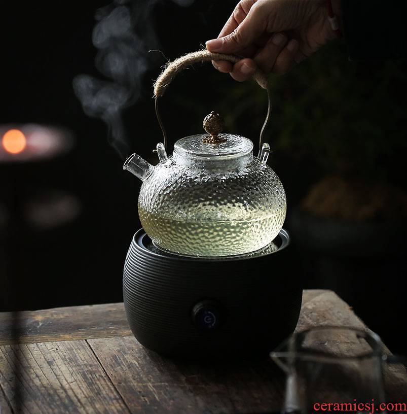 ShangYan girder pot of heat - resistant glass tea set hammer teapot high - capacity household kunfu tea TaoLu boiled tea machine