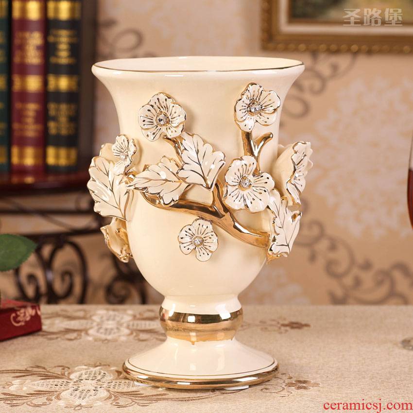 Fort SAN road sitting room vase furnishing articles furnishing articles European ceramic vase household act the role ofing is tasted China TV ark, arts and crafts