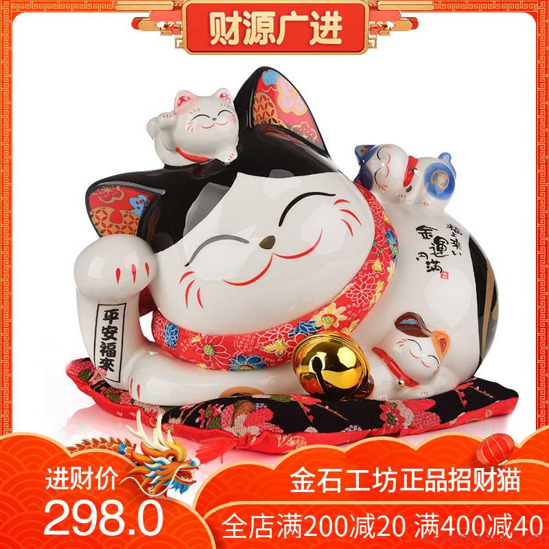 Stone, the original plutus cat large ceramic piggy bank the opened a housewarming gift sitting room adornment new creative furnishing articles