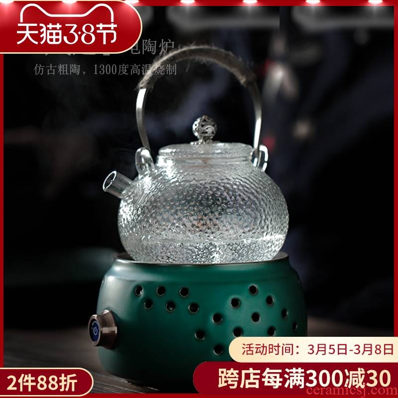 ShangYan Pyrex cooking pot electricity TaoLu tea set suit household cooking tea, black tea electric boiling tea stove is small