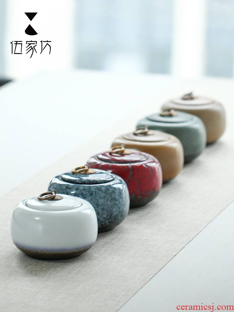 The Wu family fang tea pot ceramic seal tea packaging gift box large household store receives POTS of household