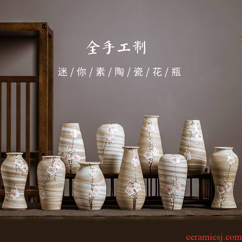 The Mini vase jingdezhen ceramic vase by hand furnishing articles flower arranging water plant simple flower implement new ceramic jewelry