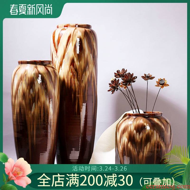 Jingdezhen ceramic vase is suing the theme restaurants cafes the opened flower implement furnishing articles flower decoration housewarming gift