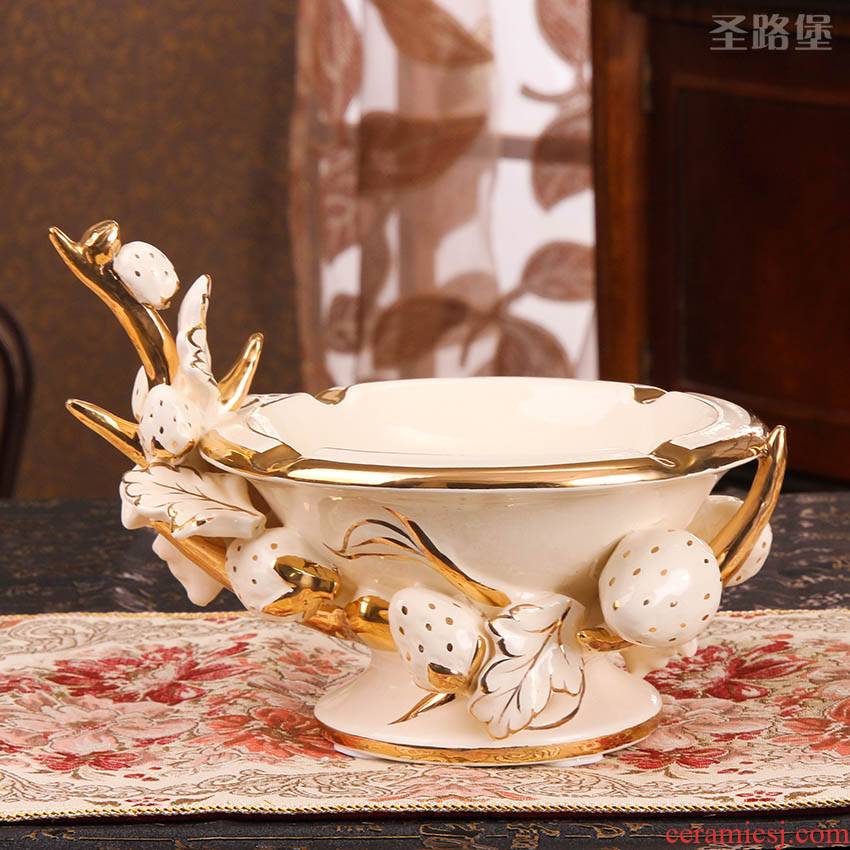 Fort SAN road ideas ceramic ashtray home decoration decoration is an ashtray wedding housewarming gift bag in the mail