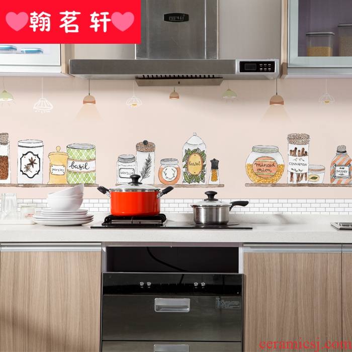 Sticky oil absorption from the kitchen lampblack machine with oil thickening high - temperature ceramic tile hearth opaque stickers