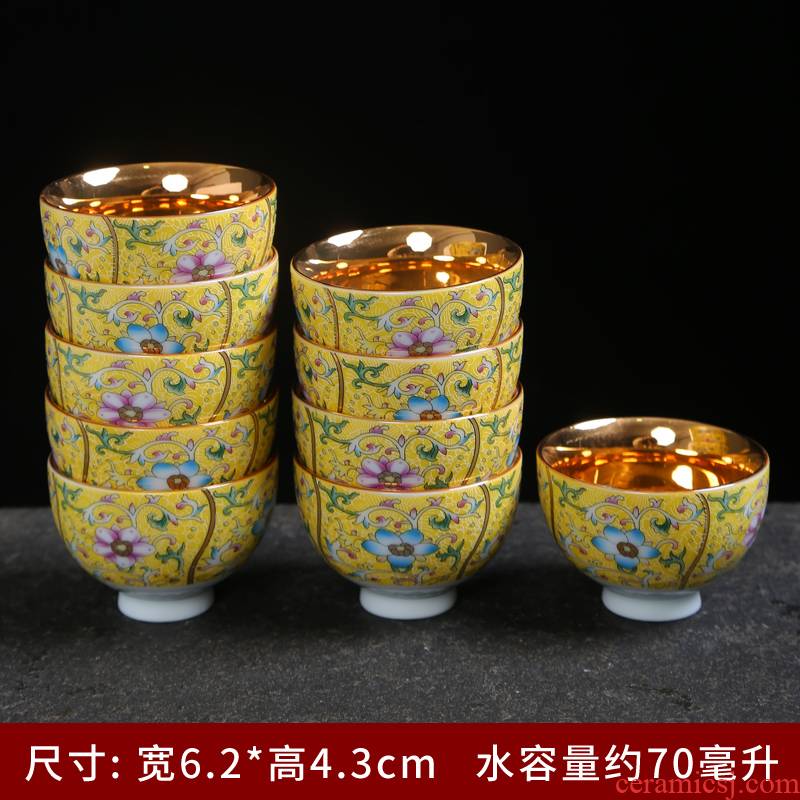 Pick flowers coppering. As silver cup for cup 999 masters cup ceramic kung fu tea set a single cup of tea light sample tea cup blue and white porcelain