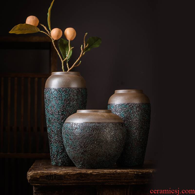 Jingdezhen ceramic vase furnishing articles furnishing articles at home in the Nordic dried flower adornment small place, a living room decoration in the home