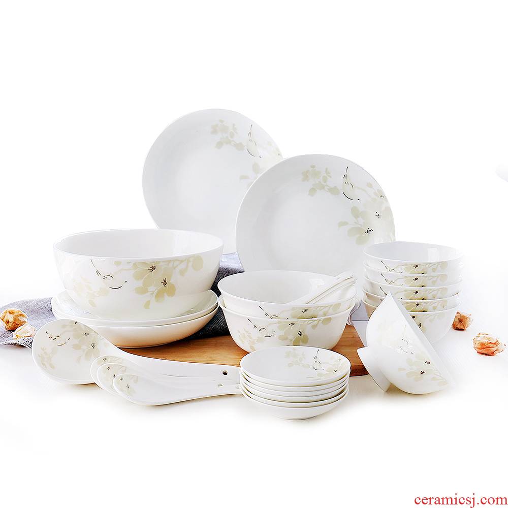 Embellish only 28 skull ipads porcelain tableware suit bowls dishes tangshan ceramics ou bowl chopsticks dishes