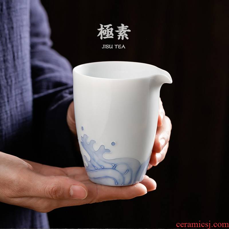 Pole element | a field'm household kung fu tea set points ceramic cups of tea sea fair keller cup points tea is big