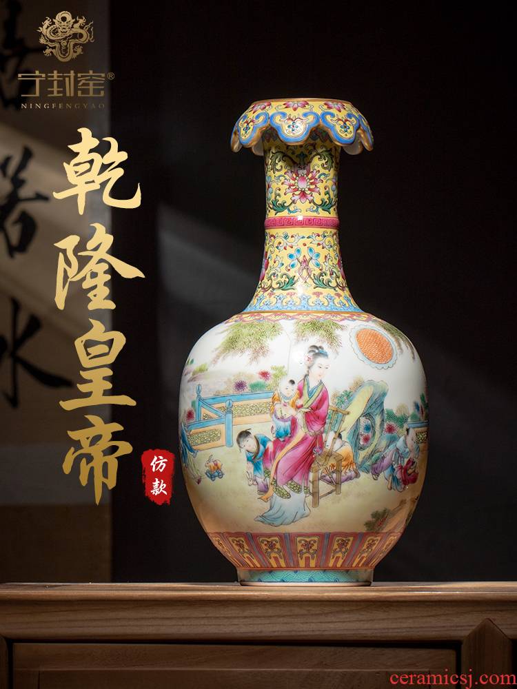 Ning hand - made antique vase seal up with jingdezhen ceramic bottle vase furnishing articles sitting room JingXian woman godson cloud expressions using bottle