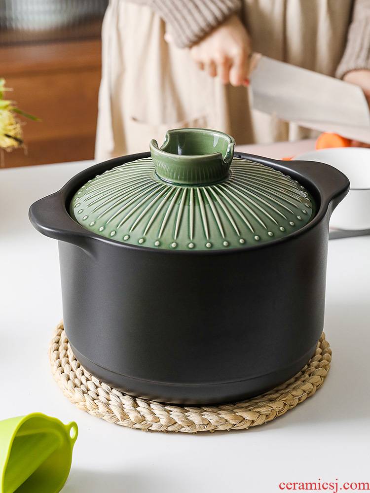Boss the month TaoJu vintage Japanese casserole household gas gas buner special ceramic soup rice soup stew pot