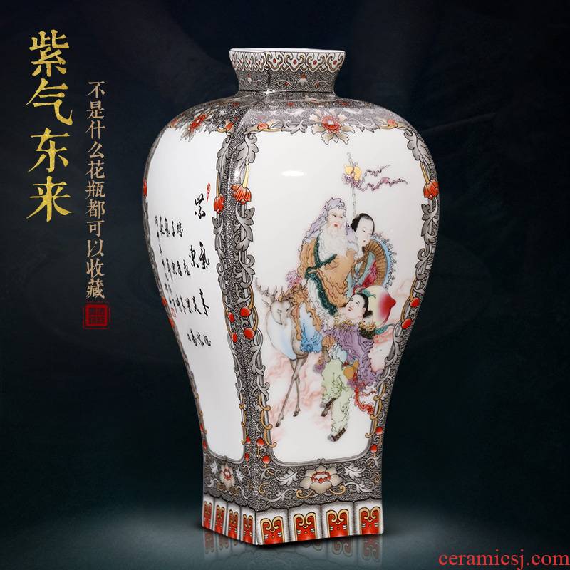 Jingdezhen ceramics Chinese vases, flower arranging is archaize furniture furnishing articles, the sitting room porch wine decorative arts and crafts