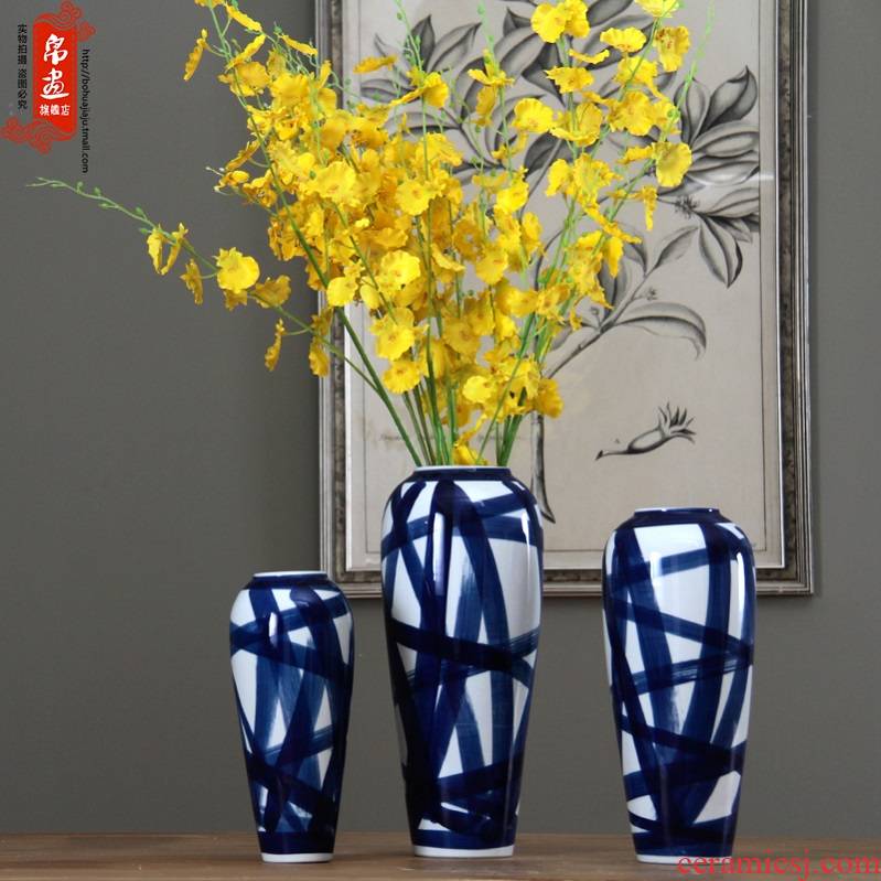I and contracted land sitting room creative flower arranging furnishing articles home decoration ceramic dry flower flower floral arrangements