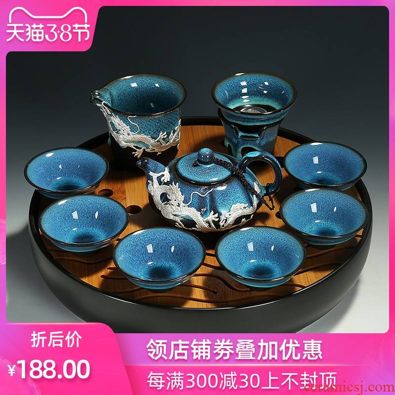 Variable silver tea set coppering. As temmoku glaze up kung fu tea sets silver is acted the role of a complete set of jun porcelain ceramic tea set