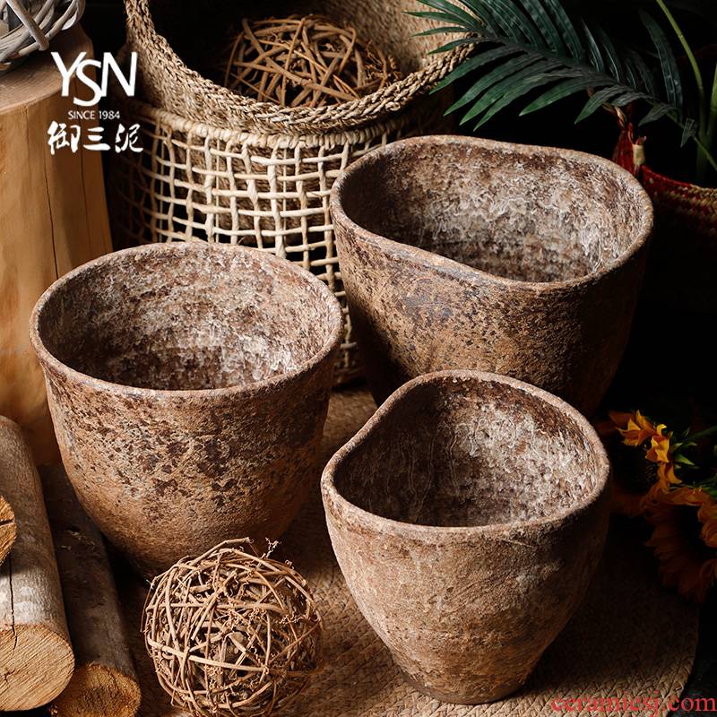 Jingdezhen ceramic vase hand for Japanese teahouse TaoHua do old meat more POTS zen master flowerpot