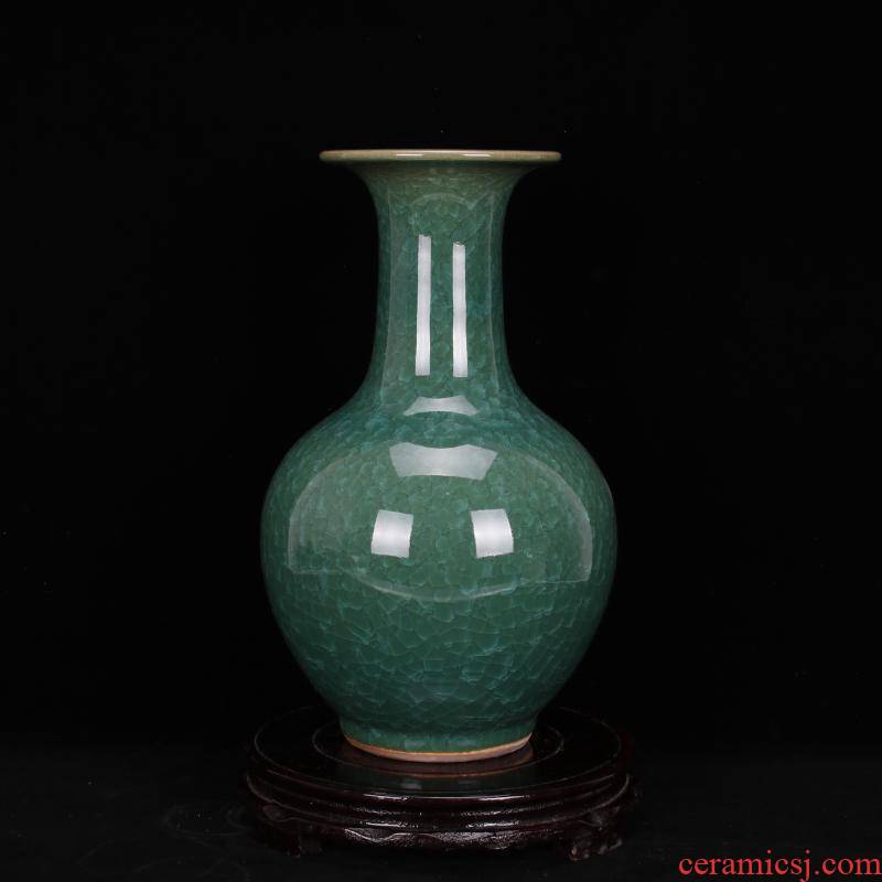Archaize of jingdezhen porcelain borneol crackle vase classical Chinese style household decorative vase do old antique handicrafts