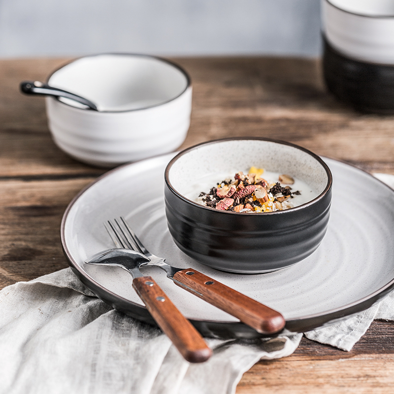 TaoDian household ceramics creative Japanese rice bowls bowl porringer porridge breakfast bowl dessert bowl of Louis