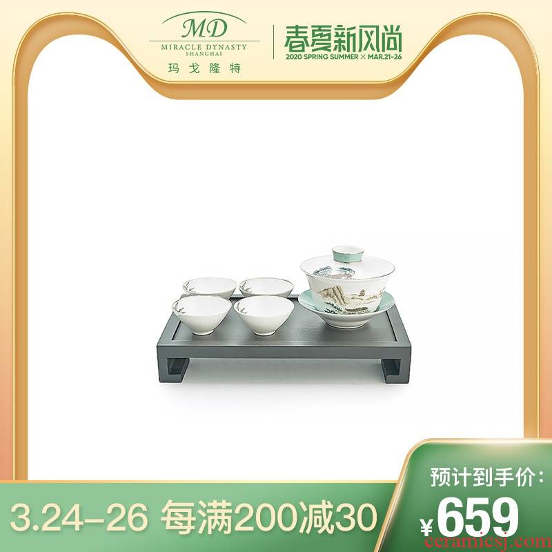 Margot lunt feast 8 head west lake tea sets suit with tea tray household ipads China tea set gift box packaging