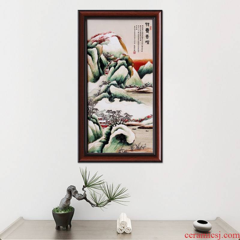 I sitting room adornment ceramic painting core Chinese porcelain plate study of new Chinese style porch hang a picture wall murals