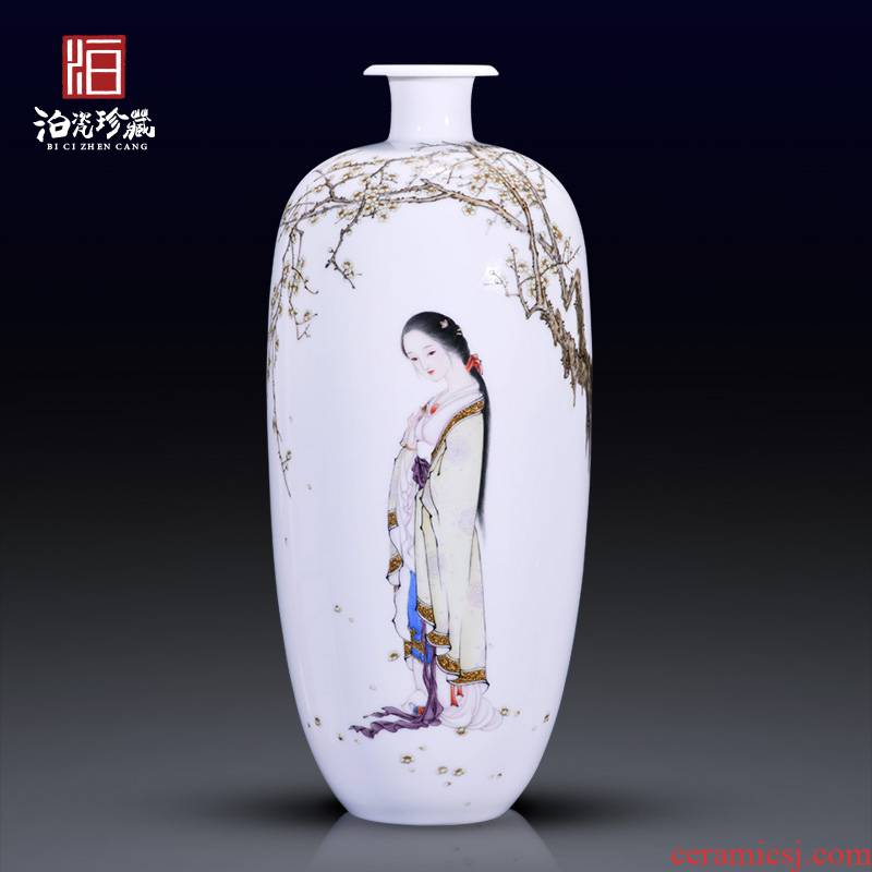The Master of jingdezhen ceramics hand - made beauty decoration new sitting room of Chinese style household vase collection furnishing articles