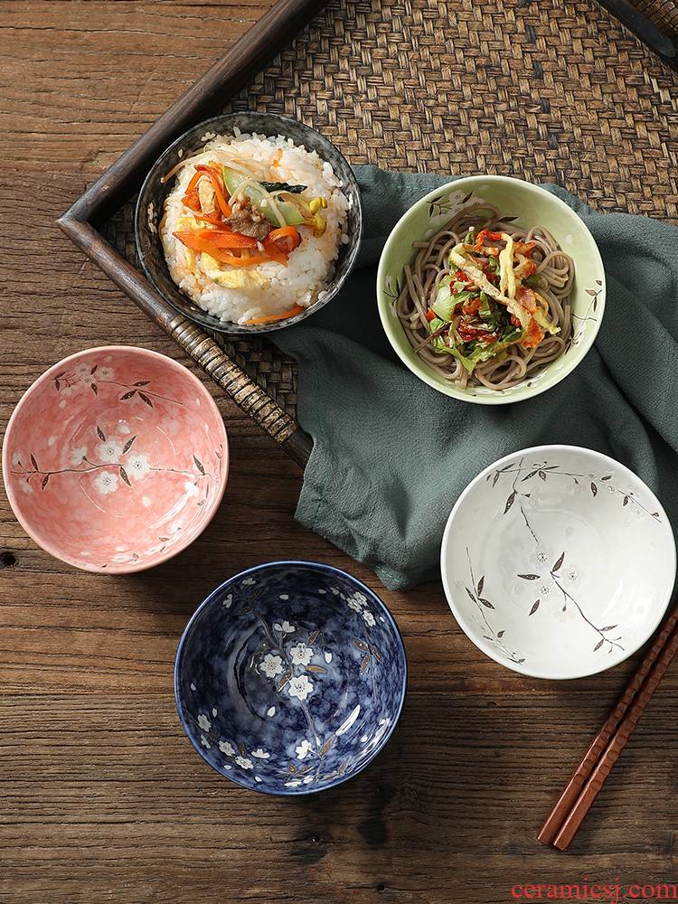 Japanese dishes and soup bowl ceramic bowl home for a single job in the small bowl of rice bowl dish bowls tableware box