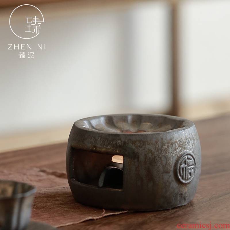 Restoring ancient ways by Japanese gold mud tea stove temperature manual temperature ceramic tea ware teapot based alcohol furnace heating base