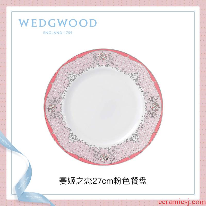 WEDGWOOD waterford WEDGWOOD and its ehrs love for 27 cm pink ipads China continental plate dish dish food dish household dish