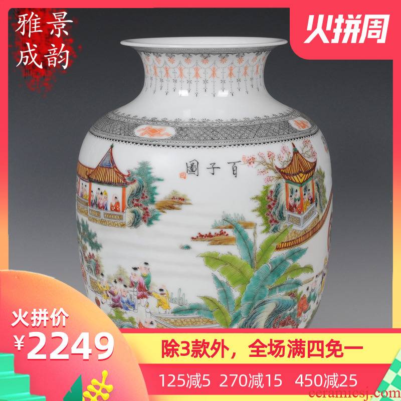 Jingdezhen ceramic vase full manual hand idea gourd Wang Rongjuan Zhang Bingxiang fashion decoration ceramics furnishing articles