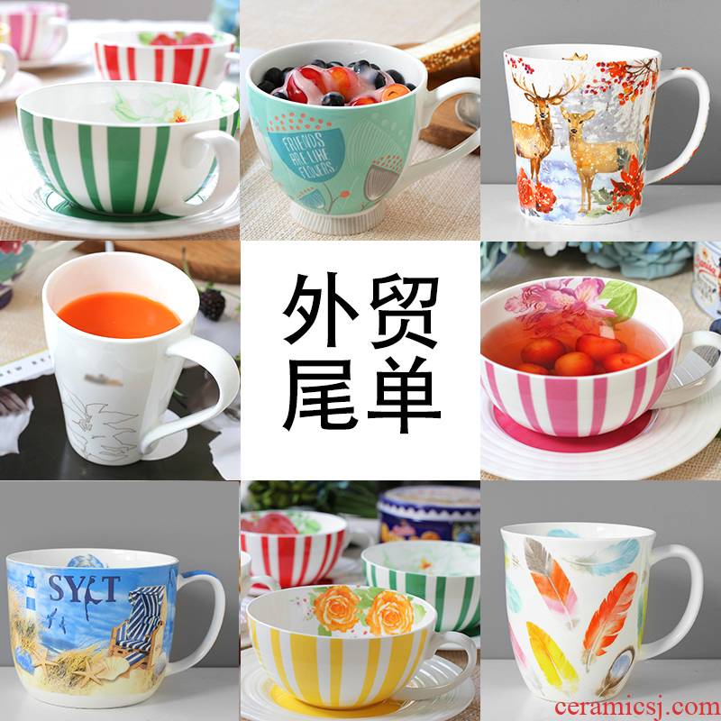 Export the Nordic Renaissance ipads China large mugs exquisite gift ideas glass ins coffee milk tea cup