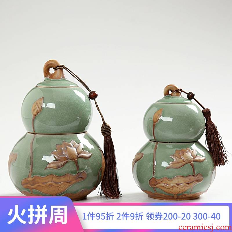 Is young brother up with ceramic tea caddy fixings seal pot celadon storage tank size tea tins