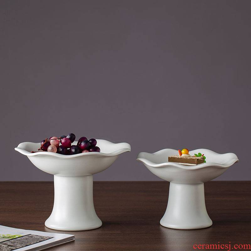 Ceramic Ceramic bowl sitting room tea table table furnishing articles home act the role ofing is tasted the fruit bowl compote of fruit snacks