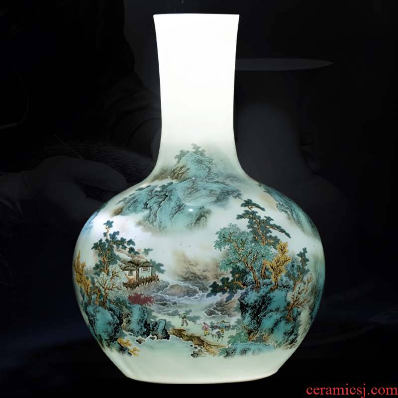 Jingdezhen ceramics thin body big vase Chinese ancient frame sitting room place to live in a TV ark, craft ornaments