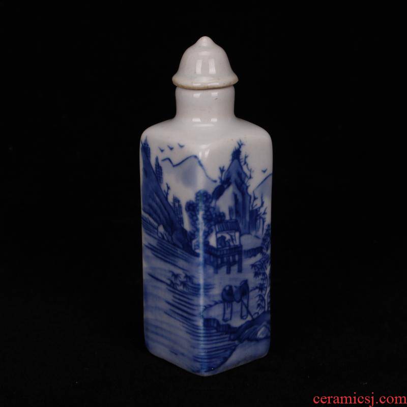 Jingdezhen archaize play jade antique old porcelain mini snuff bottle the study ancient frame to collect small place